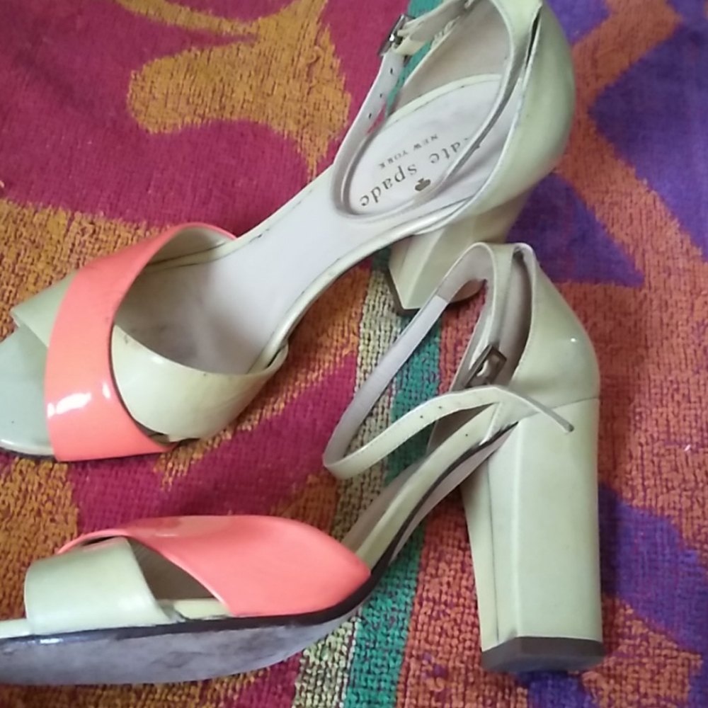 Kate Spade color block heels